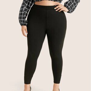 BloomChic Plus Size 3XL High Rise Pleated Elastic Waist Skinny Leggings us 22-24